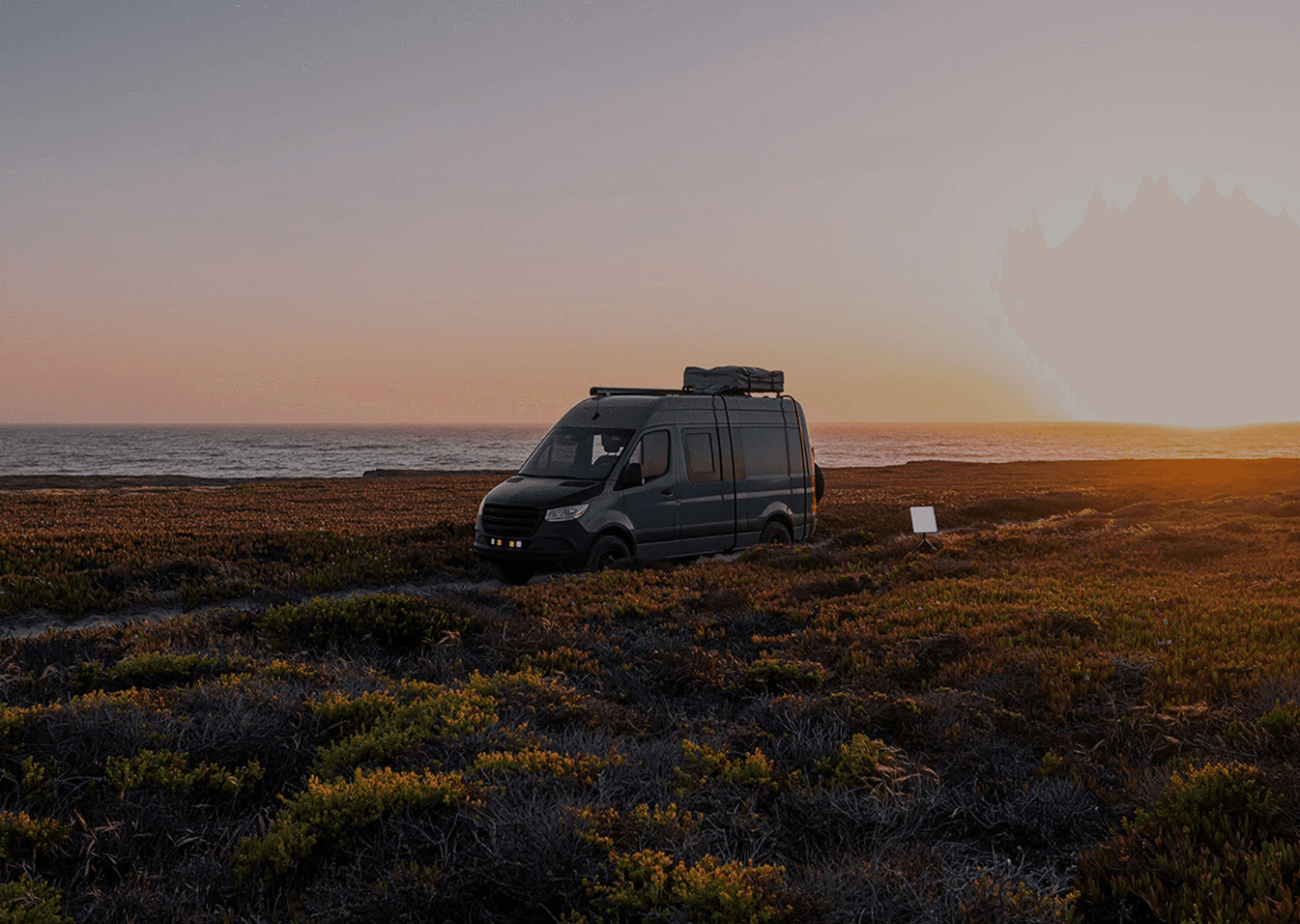 Camper van off-grid — Starlink mobile internet